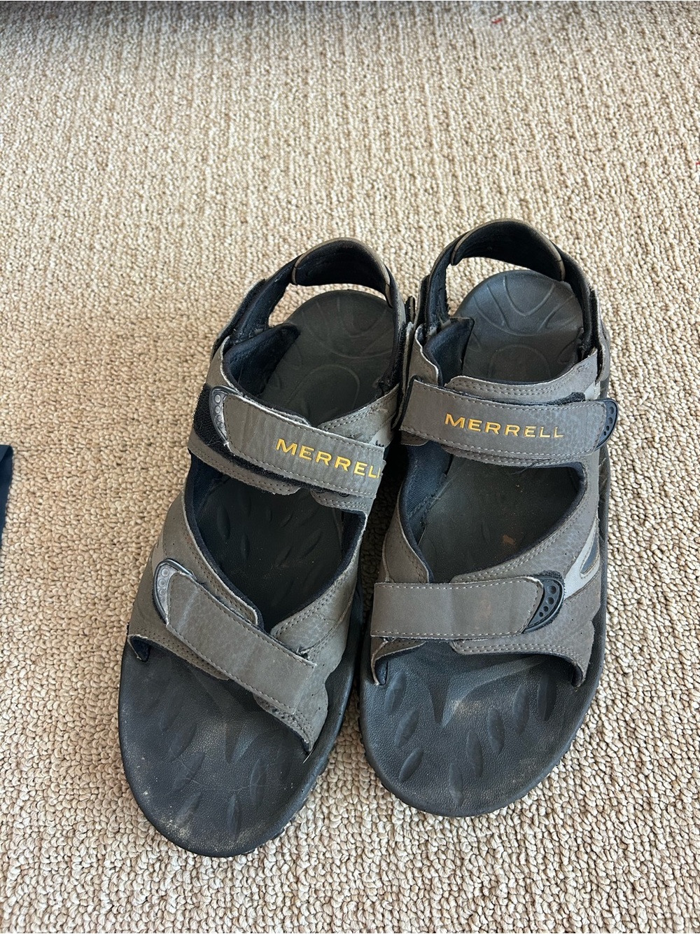 Merrell Kahuna 3 Athletic Hiking Sport Sandals Gray Suede Men's Size 13 GUC